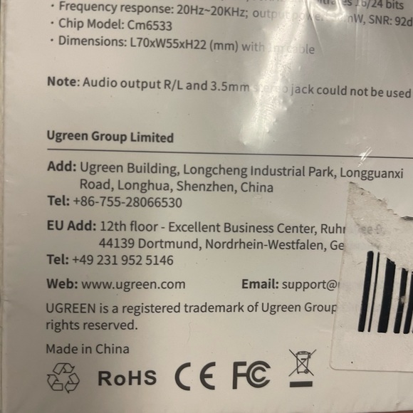 Computer interface Usb New 
RCA audio connectors - Picture 4 of 6